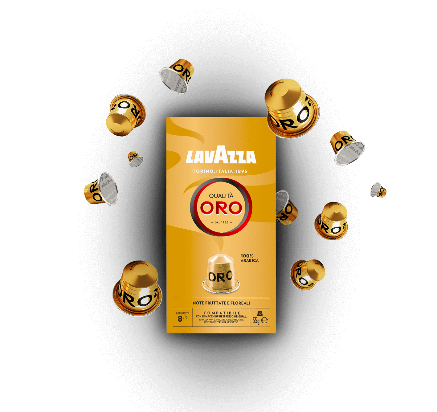 Cápsulas Lavazza Compatibles con Nespresso / Qualita Oro (2 cajas)