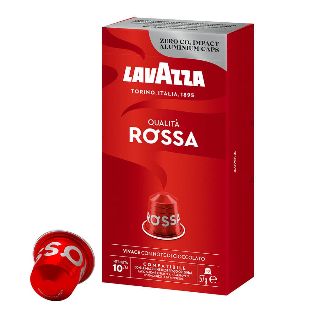 Cápsulas Lavazza Compatibles con Nespresso / Qualita Rossa (Pack 2 cajas)